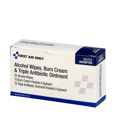 Alcohol Wipes, Burn Cream & Triple Antibiotic Ointment 90702