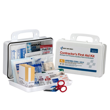 25 Person Contractor ANSI A+ First Aid Kit, Plastic Case, Type III 90753