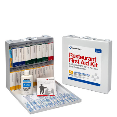 Restaurant & Food Processing 75 Person ANSI A+ First Aid Kit, Metal 90929