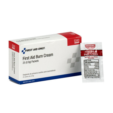 First Aid Burn Cream, 25 Per Box G343