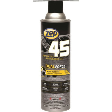 ZEP 45 Dual Force Superior Dual-Action Penetrant & Lubricant Aerosol, Case of 12 490747