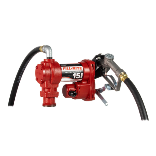 Fill-Rite FR610H 115V AC Transfer Pump w/ Manual Nozzle - 15 GPM