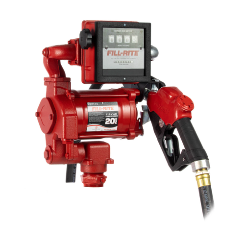 Fill-Rite FR711VA 115V AC Transfer Pump w/ Meter and Nozzle - 20 GPM