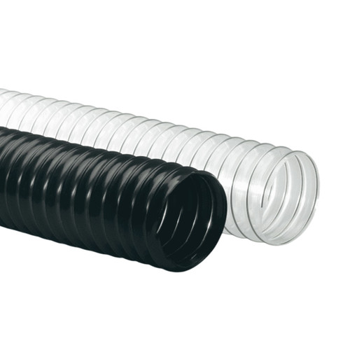 Flexaust Flexadux PU (Flx-Thane LD) Series 25 ft. Duct Hose (-65°F to 200°F) (Black)