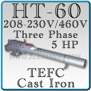 Webtrol H60B5-3PHT HT Series Booster Pump, Cast Iron