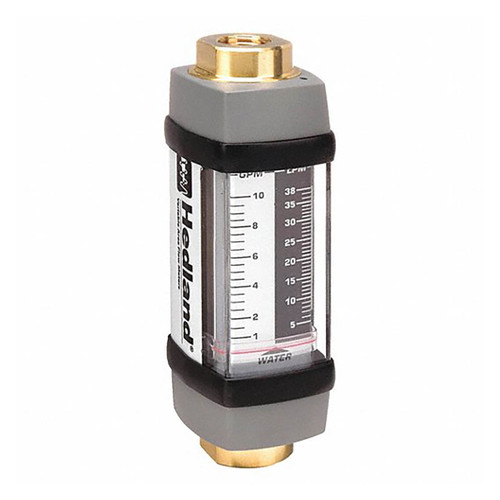 Badger Meter Hedland Variable Area Water Based Fluids Flow Meter, 1 in. Female NPTF Stainless Steel