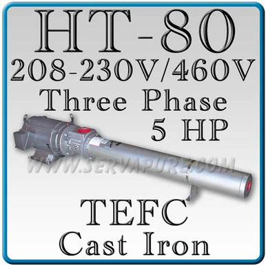 Webtrol H80B4-3PHT HT Series Booster Pump, Cast Iron