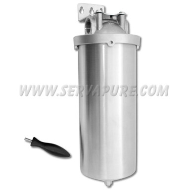 HydroScientific, HF4510SS-10, 10" Stainless Steel Big Blue Filter Housing