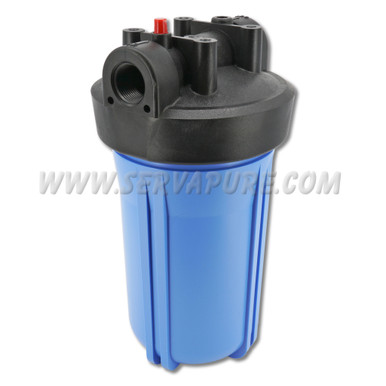 Hydronix HF45-10BLBK10PR, 10" Blue, 4.5" Body, 1" Black Cap Filter Housing wPR