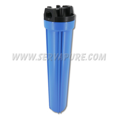 Hydronix HF5-20BLBK34, 20" Blue, 2.5" Body, 3/4" Black Cap Filter Housing