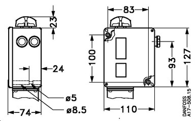 017-514666 Danfoss Pressure switch, RT6AS