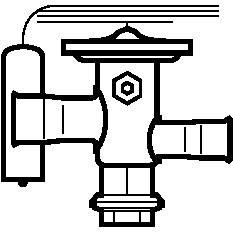 068U2325 Danfoss Thermostatic expansion valve, TUA