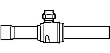 009G7000 Danfoss Shut-off ball valve, GBC 22s