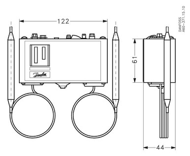 060L113166 Danfoss Thermostat, KP98