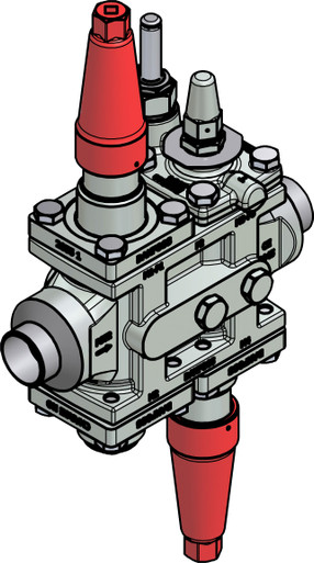 027L4067 Danfoss Valve station, ICF 25-4-9
