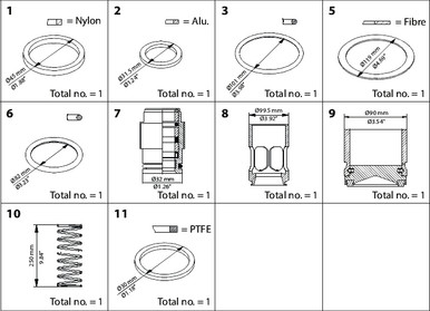 148B6165 Danfoss Overhaul kit, SCA 100