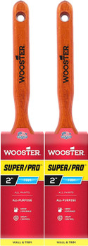 Wooster Genuine 2" Super/Pro Flat Sash Paintbrush 2-Pack, J4102-2-2PK