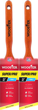 Wooster Genuine 2" Super/Pro Angle Sash Paintbrush 2-Pack, J4112-2-2PK