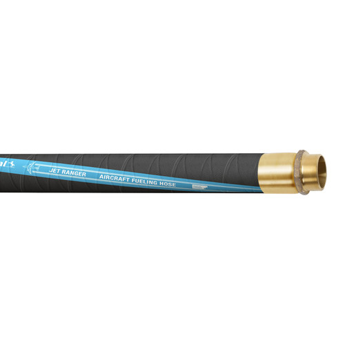 Continental ContiTech Jet Ranger™ 1 1/4 in. 300 PSI Aviation Fueling Hose Assemblies w/ Brass Male NPT Ends