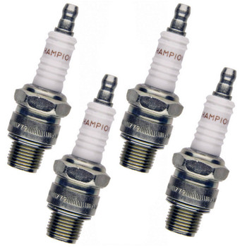 Champion 4 Pack of Genuine OEM (827S) Spark Plugs - L76V-4PK