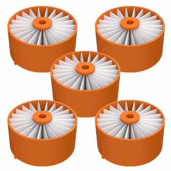 Black and Decker 5 Pack of Genuine OEM Replacement Vac Filters - N665227-5PK