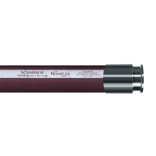 NovaFlex 6507NB 1 in. NovaBrew Food & Beverage Hose w/ 3A Tri-Clamp Ends