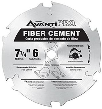 Avanti P0706CH7-1/4" Fiber Cement Blade