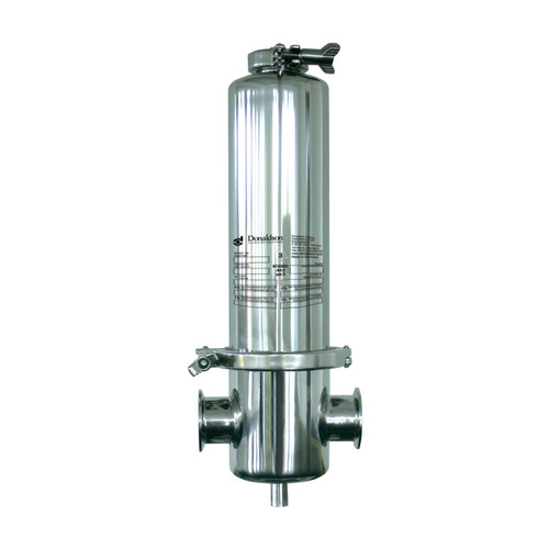 Donaldson PG-EG 0018 3/4 in. Tri-Clamp 316L SS Sanitary Gas Filter Housing, UF Connection, 05/20 Element Size