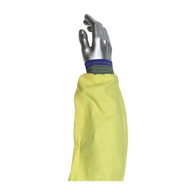 Yellow 18" Kevlar/Twill Sleeve, 18 inch long w/elastic overstitched at both ends Kevlar Sleeves 1 Pair 10-46182