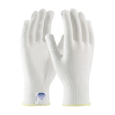 White L Gloves with Spun Dyneema, 13 Gauge, White, Light Weight, ANSI2 Gloves made with Dyneema 1 Dozen 17-SD200/L