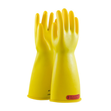Yellow 11 NOVAX Insulating Glove, Class 0, 14 In., Ylw., Straight Cuff Novax Rubber Insulating Gloves 1 Pair 170-0-14/11