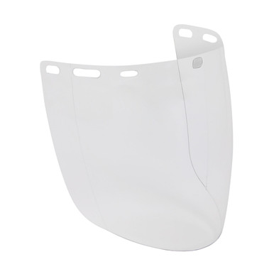 Clear OS Clear Molded Polycarbonate Visor, Aspherical, Universal Fit, .078"x8"x15" Face Shields and Headgear 251-01-7401