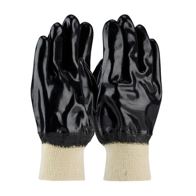Black L ChemGrip, Supported Neoprene, Jersey Lined, Blk., Smooth, KW Coated Supported Gloves 1 Dozen 57-8615