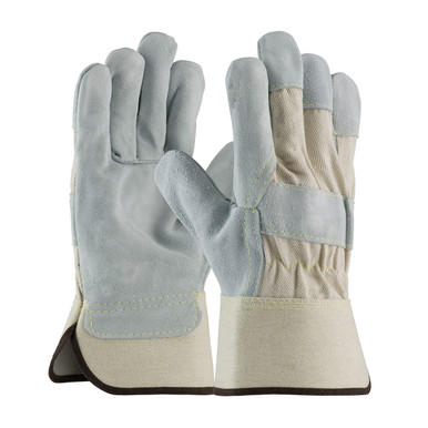 White L Platinum Series, Heavy Side, Heavy Wht. Canvas, Kevlar Stitch, SC Split Leather Palm 1 Dozen 80-8800/L