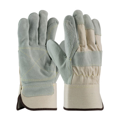 White M Platinum Series, Hvy Side, Dbl Palm Hvy Wht Canvas, Kevlar Stitch, SC Split Leather Palm 1 Dozen 80-8855/M