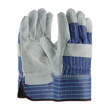 Blue S Silver Series, A/B Select Shoulder, Dbl Palm, Bl./Grn, Rubberized SC Split Leather Palm 1 Dozen 82-7763/S