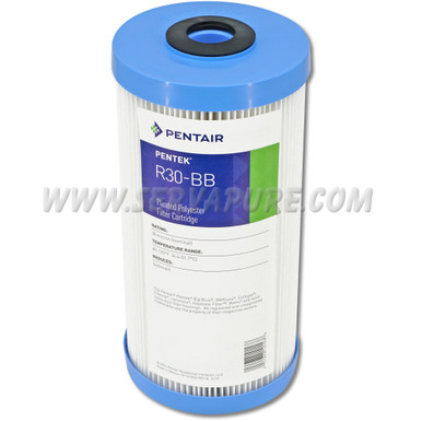 Pentek 155101, R30-BB Pleated Polyester, 4-1/2'' x 10'', 30 Micron