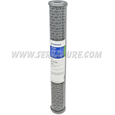 Pentek 155397, NCP-20 Pleated Carbon-Impregnated Polyester, 2.5'' x 20''