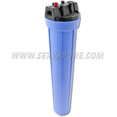 Pentek 158204, Slim Line, 1/2'' In/Out, 20'' Blue/Black, w/ PR