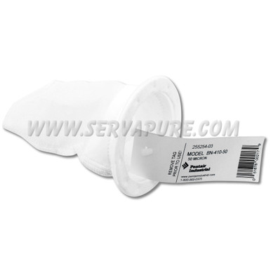 LIMITED QUANTITIES REMAIN - Pentek 255254-03, BN-410-50 Nylon 50 Micron Bag Filter, PLT5