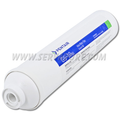 Pentek 255521-43, GS-10RO-B-1/4'' FPT 2'' x 10'' Inline Coconut Carbon Filter