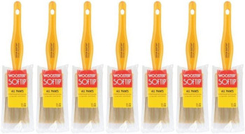 Wooster Genuine 1.5" Softip Paintbrush 7-Pack, Q3108-1.5-7PK