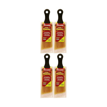 Wooster Genuine 2" Little Genius Short Handle Angle Paintbrush 4-Pack, Q3222-2-4