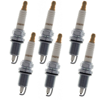 Champion 6 Pack of Genuine OEM (956S) Spark Plugs - QC12PEP-6PK
