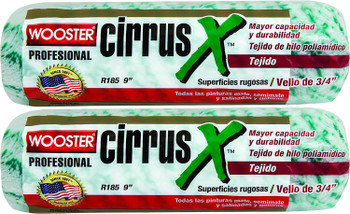 Wooster Genuine 9" Cirrus X 3/4" Nap Roller Cover 2-Pack, R185-9-2PK