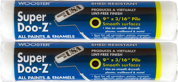 Wooster Genuine 9" Super Doo-Z 3/16" Nap Roller Cover 2-Pack, R206-9-2PK