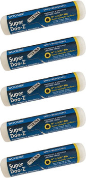 Wooster Genuine 9" Super Doo-Z 3/16" Nap Roller Cover 5-Pack, R206-9-5PK