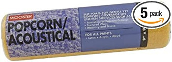 Wooster Genuine 9" Popcorn/Acoustical Roller Cover 5-Pack, R234-9-5PK