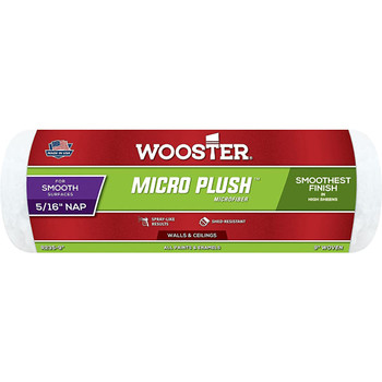 Wooster Genuine 9" Micro Plush 5/16" Nap Roller Cover - R235-9