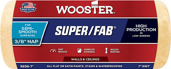 Wooster Genuine 7" Super/Fab 3/8" Nap Roller Cover - R239-7